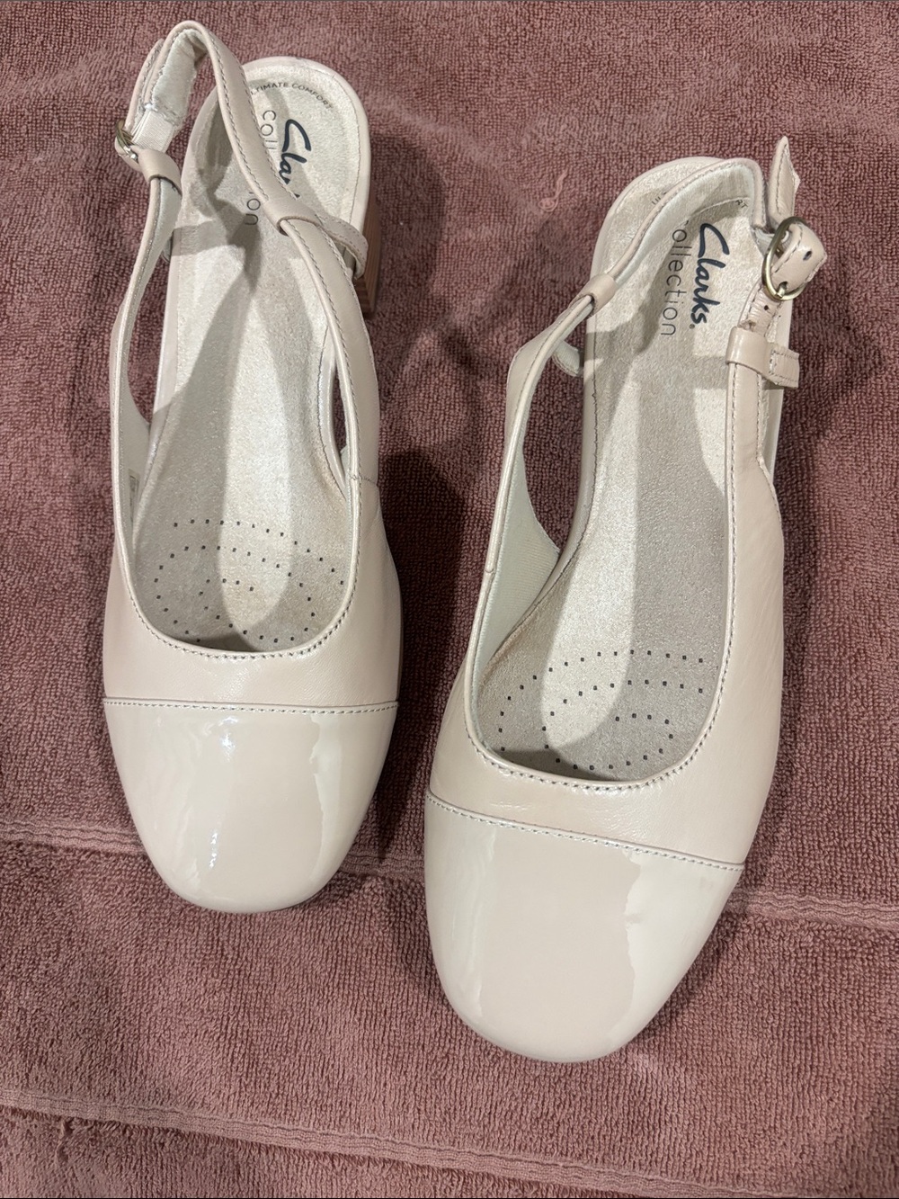 Clark’s Women’s Nude Patent Slingback PumpsNWOB!!!